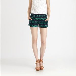 Nanette Lepore women’s blue/pink inkblot shorts